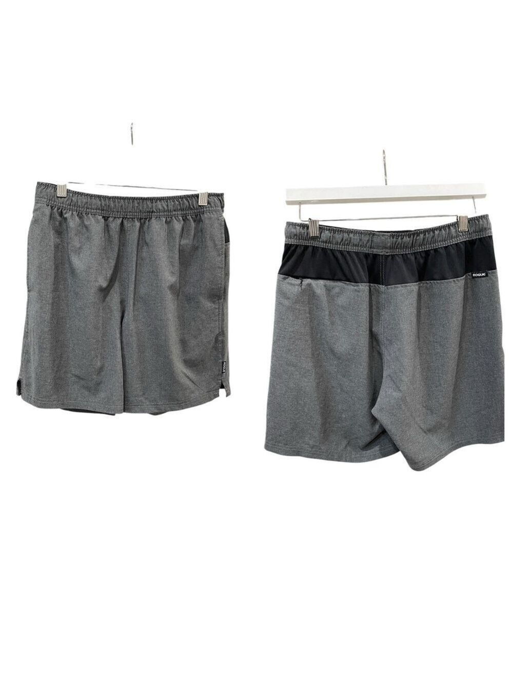 Rogue Black Ops Stretch Performance Shorts SZ M Heather Charcoal Grey Black